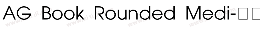 AG Book Rounded Medi字体转换
